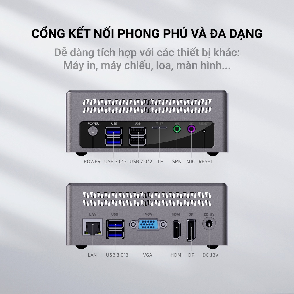 Máy tính để bàn –  Máy server – Mini PC Intel N5095 gen 11th