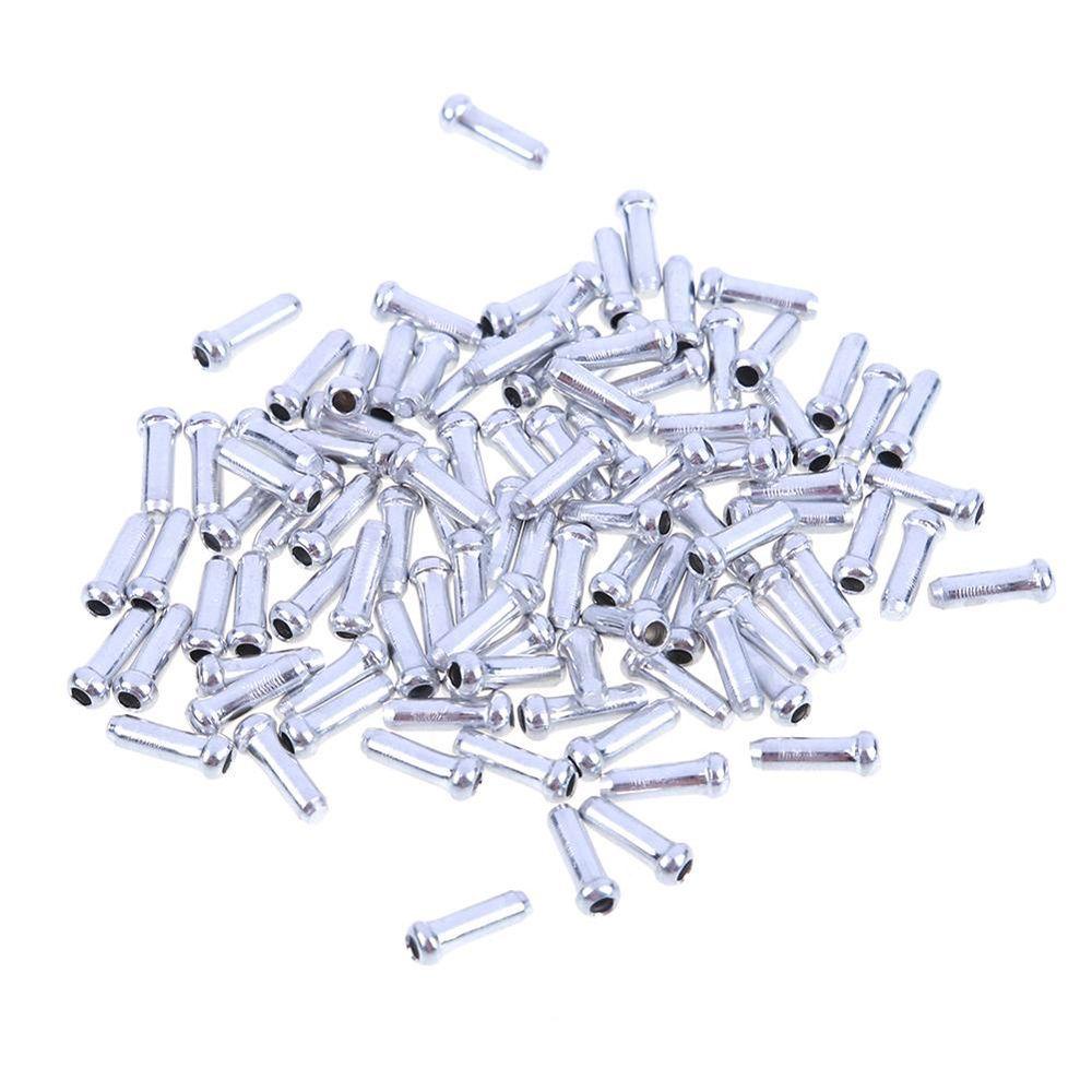 Bộ 100 Vỏ Bọc Dây Phanh Xe Đạp Bằng Hợp Kim Nhôm 2 / 3 / 5mm