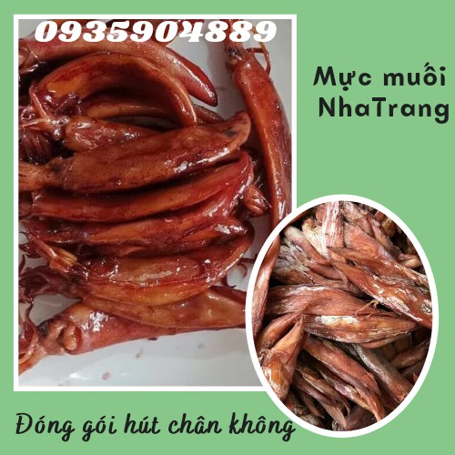Mực Muối Ghe loại 1 Nha Trang - Đóng gói hút chông không tiên lợi