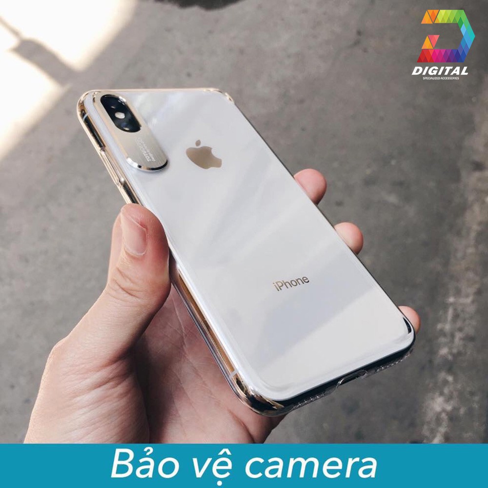 Ốp Lưng iPhone X / XS / XR / XS MAX Viền Nhôm Bảo Vệ Camera Siêu Đẹp