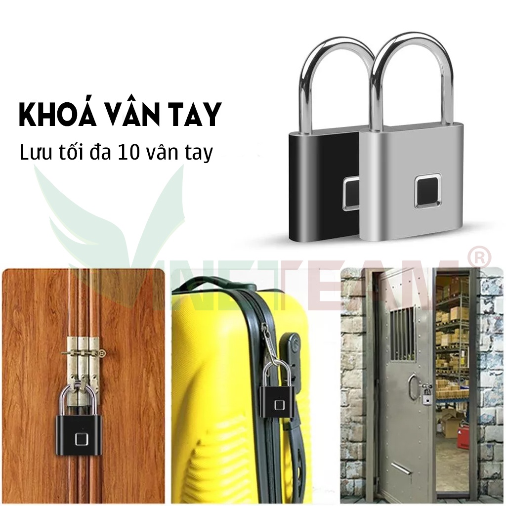Ổ Khóa Vân Tay Mini Không Chìa Khóa Tiện Dụng Cho Tủ đựng giấy tờ, tủ quần áo,vali ...dc4805