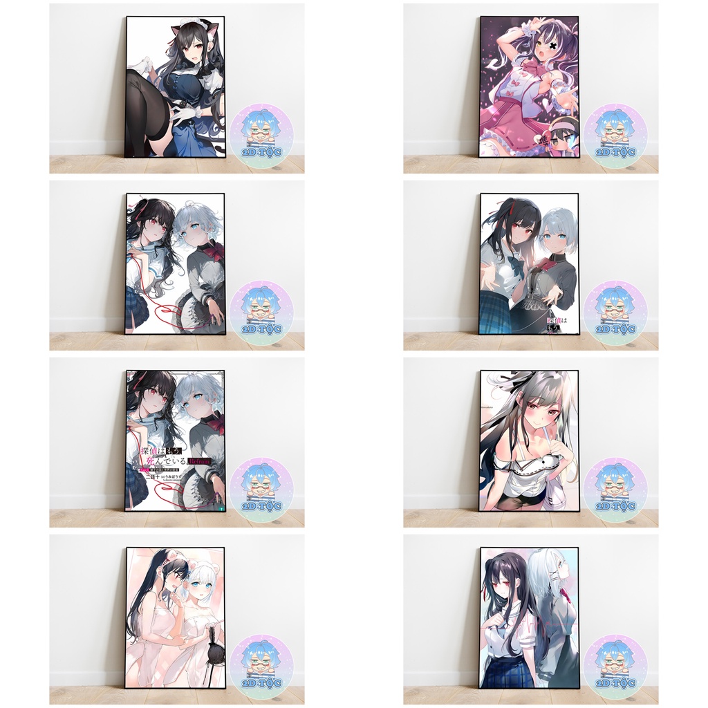 TRANH POSTER A3 LIGHT NOVEL THÁM TỬ ĐÃ CHẾT (3) CHẤT LIỆU GIẤY CAO CẤP - 2D TỘC SHOP