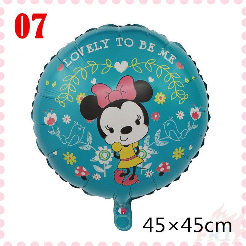 Bong bóng lá nhôm hình nhân vật hoạt hình cỡ 18inch trang trí tiệc sinh nhật
