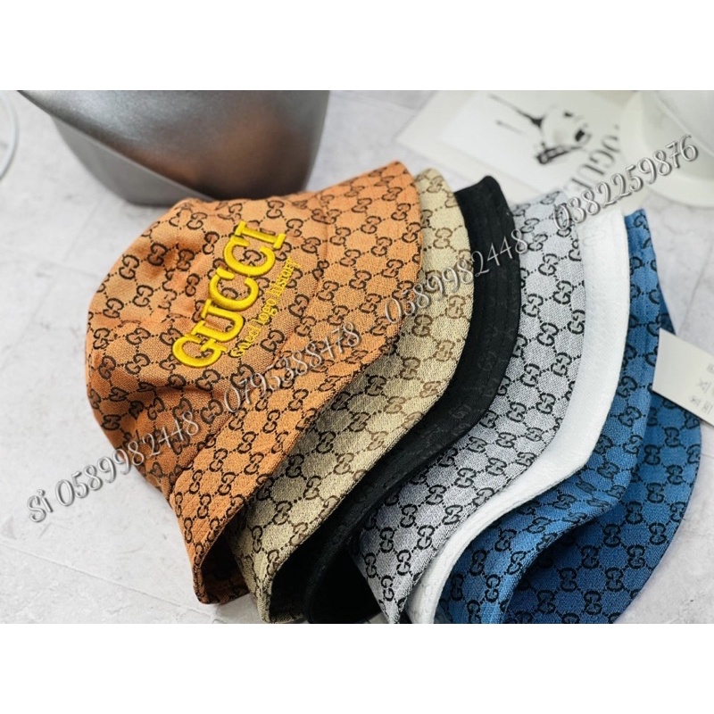 MŨ BO BUCKET IN gg THÊU GX NỔI NAM NỮ FROM CHUẨN SIÊU ĐẸP NAWNG ĐỘNG - NÓN TAI BÈO NAM NỮ