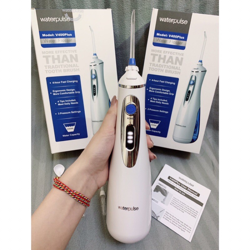 Máy Tăm Nước Cầm Tay Chính Hãng Cao Cấp Waterpulse V400 Du Lịch Procare HF5 HF6 Oral I
