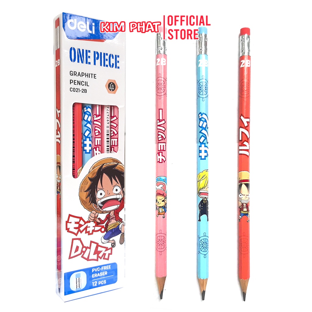 Bút chì lục giác 2B học sinh Deli One Piece C021-2B