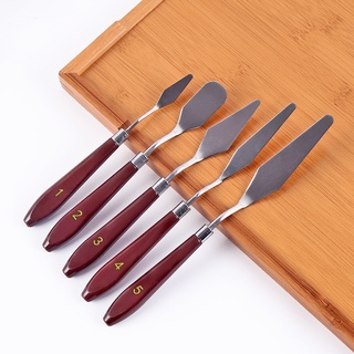 Set 5 dao chà láng/cắt bánh kem bằng thép không gỉ tiện lợi