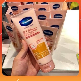 Miễn Phí Ship -  Kem dưỡng trắng da chống nắng Vaseline 50x SPF 50+ 320ML