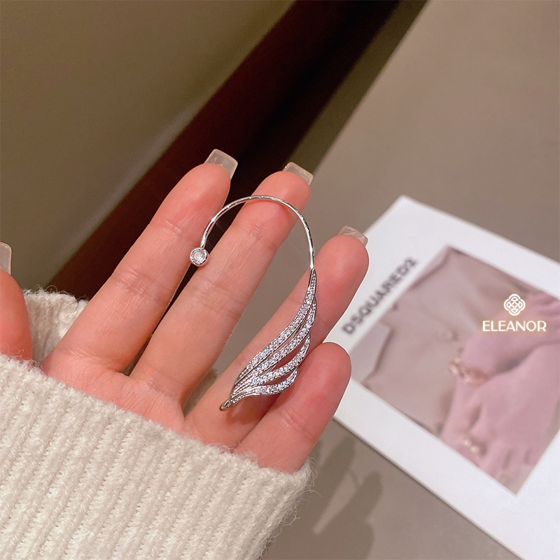 Bông tai nữ gắn vành Eleanor Accessories hình chiếc cánh phụ kiện trang sức 4269