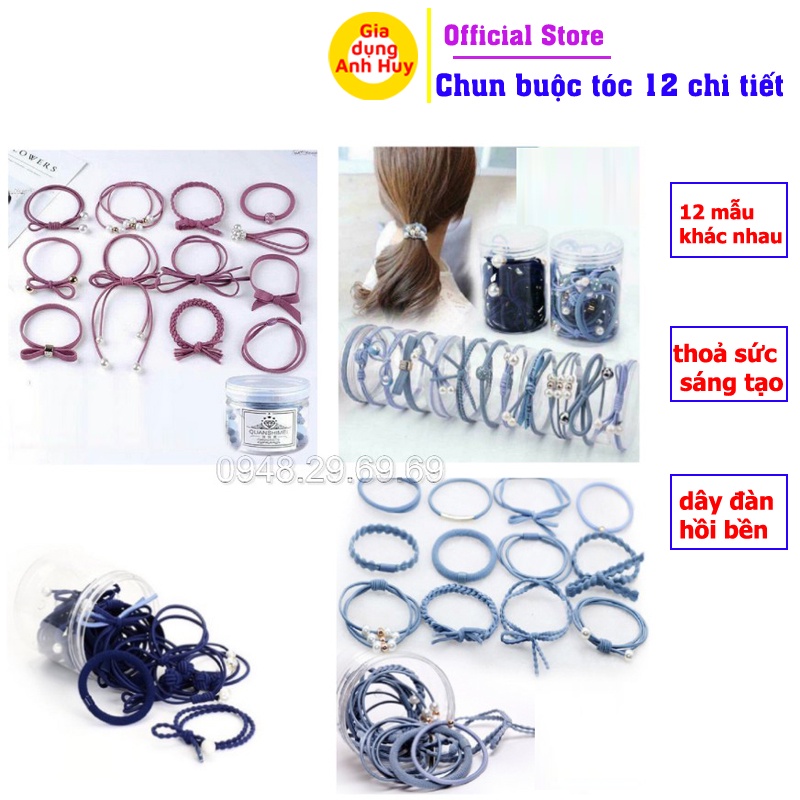 Chun buộc tóc 12 chi tiết phong cách hàng quốc cho mẹ và bé - GDAH