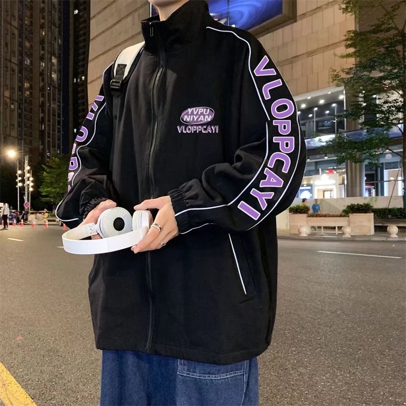 Áo khoác nam form rộng vải dù cao cấp áo bomber thời trang Hàn Quốc dáng Unisex nam nữ bigsize gió 2 lớp top Jacket