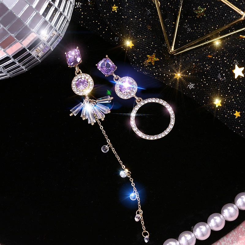 Bông Tai Mạ Bạc 925 Đính Hạt Ngọc Trai Nhân Tạo Phong Cách Hàn Quốc Thời Trang