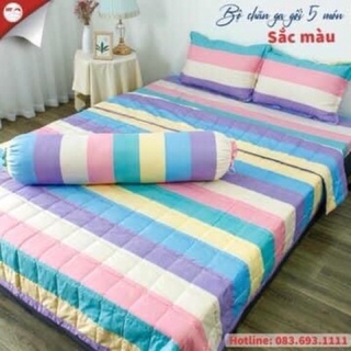 Bộ gra giường 5 món ẢNH THẬT