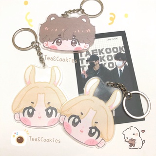 Keyring-móc khóa chibi jk taetae