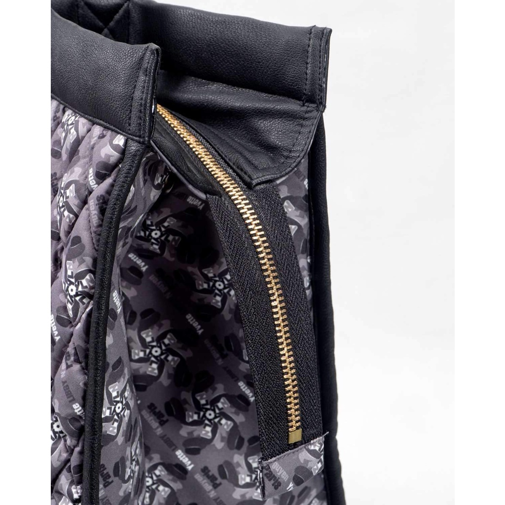 Túi xách Yvette LIBBY N'guyen Paris cho nam/nữ/unisex - Max Sax - Màu Iron Gate, 100% Lông Ngỗng Tự Nhiên