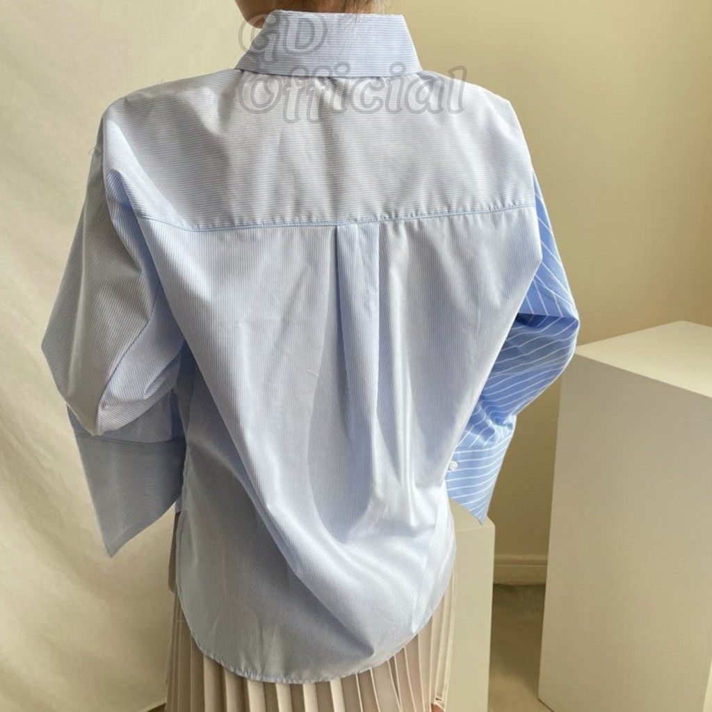 [CÓ SẴN] A41|Áo sơ mi dài tay nữ dáng rộng oversize hàn quốc đơn giản basic gd_order