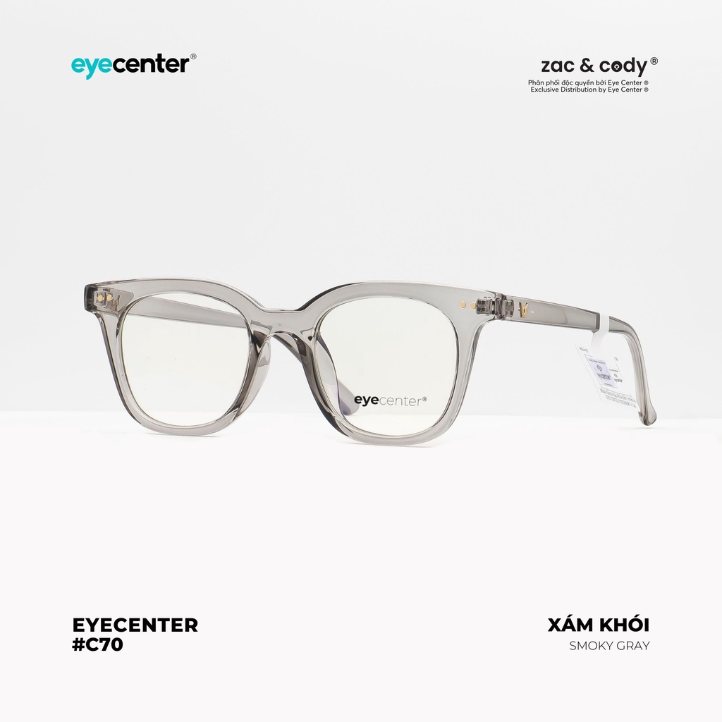 Gọng kính cận nam nữ C70S chính hãng EYECENTER nhựa dẻo siêu nhẹ nhập khẩu by Eye Center Vietnam