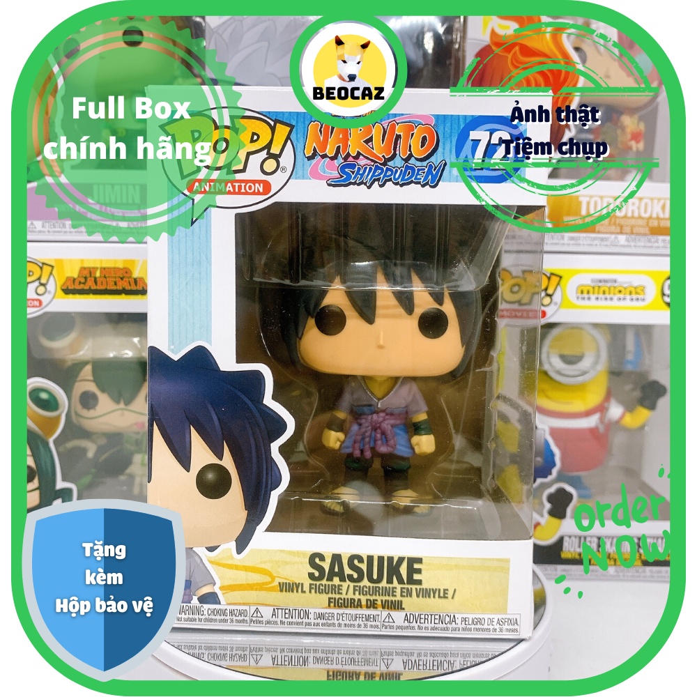 Funko Pop Naruto Sasuke Uchiha Chính Hãng Mô hình Anime Đồ chơi Beocaz trang trí quà tặng độc đáo dễ thương