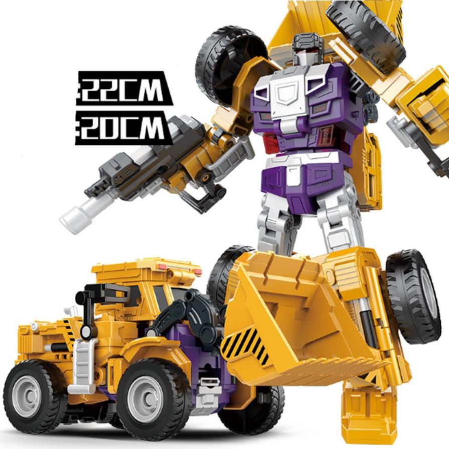 Xe cẩu móc, công trình biến hình Robot đồ chơi trẻ em cao cấp
