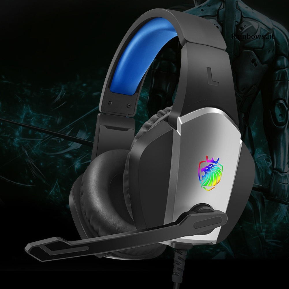 RB- A1 USB 7.1 3.5mm RGB Light Wired Gaming Headset Headphone with Mic for PC/Laptop