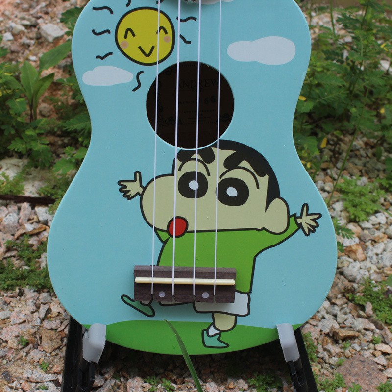 Đàn Ukulele hoạt hình dễ thương cute tặng pick gảy và bộ phụ kiện