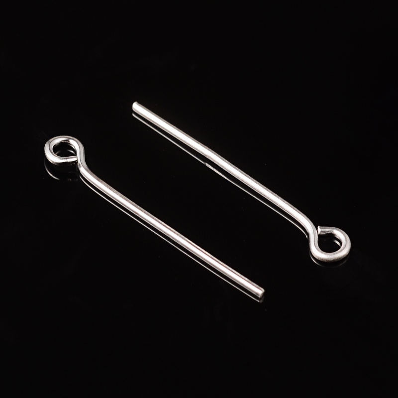 200-500 Ghim Cài Bằng Sắt Mạ Bạc Có Lỗ Dày 0.7mm Dài 2mm