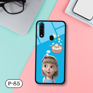 Ốp lưng kính 3D Oppo A31 2020-cute