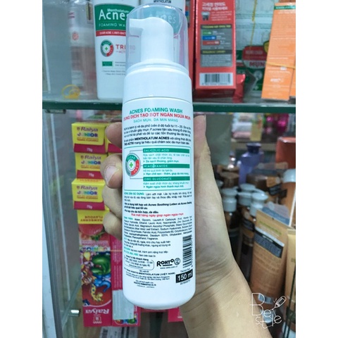 Dung dịch tạo bọt ngăn ngừa mụn Acnes Foaming Wash 150ml
