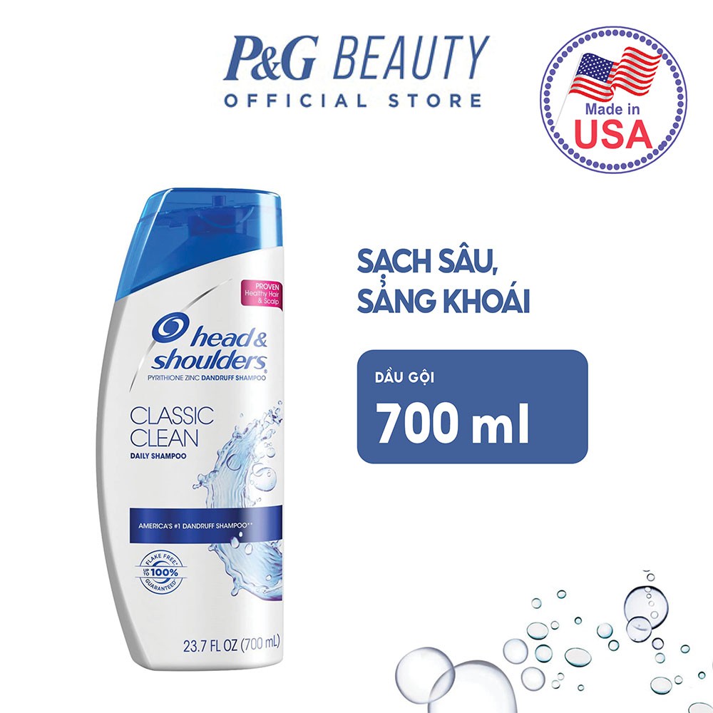 Dầu Gội Head &amp; Shoulder Classic Clean Ngăn Ngừa Gàu 700ml