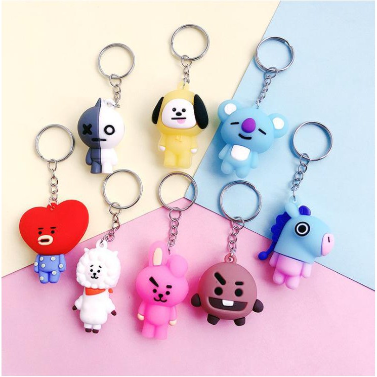 Móc khóa cao su móc khóa siêu cute