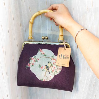 [QUÀ TẶNG MẸ, BẠN GÁI] Túi xách quai trúc handmade