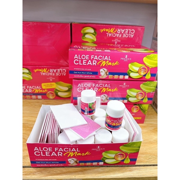 Gel Hút Mụn, Gel Lột Mụn Aloe Facial Clear Mask Thái Lan 22gram