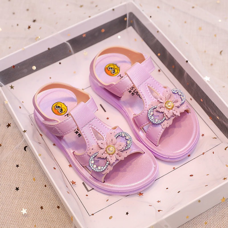 Sandal bé gái. Sandal quai hậu cho bé gái lơ xinh phong cách hàn quốc.ML2201A