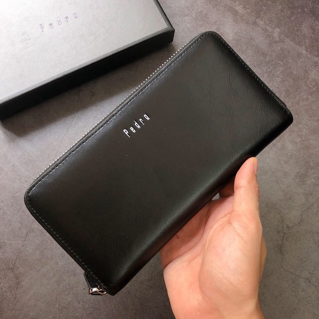 Ví nam dài khóa kéo Pedro siêu đẹp full box
