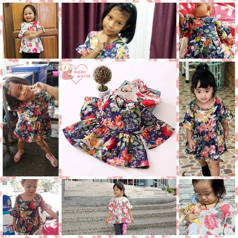 Áo sơ mi xòe dự đám cưới cho bé gái