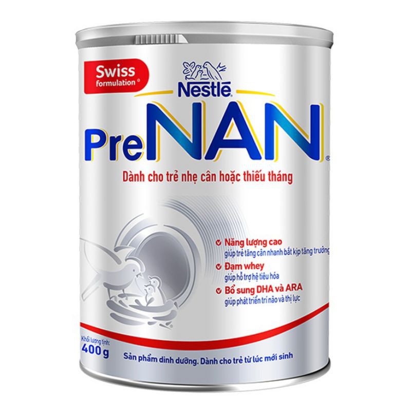 Sữa bột Nestlé  PreNan,lon 380gram