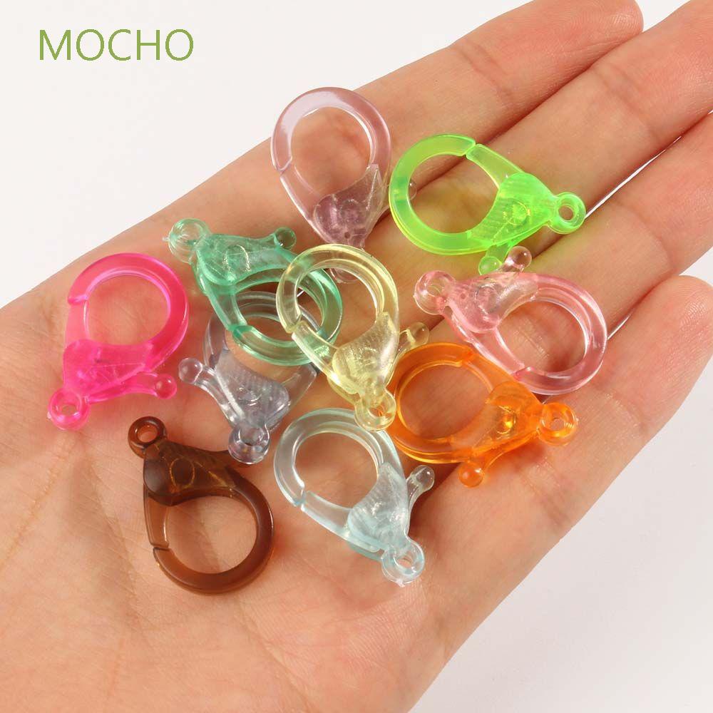 Set 10 Móc Khóa Càng Cua Trong Suốt Nhiều Màu Sắc Dùng Để Làm Đồ Trang Sức