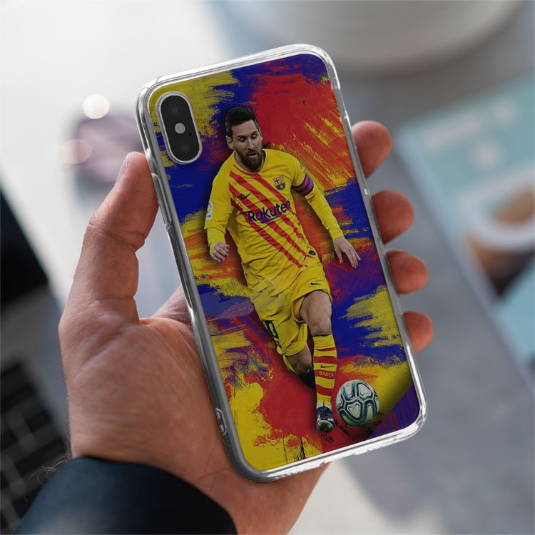 Ốp lưng Messi đi bóng CLB Barcelona cho Iphone 5 6 7 8 Plus 11 12 Pro Max X Xr BAR20210057