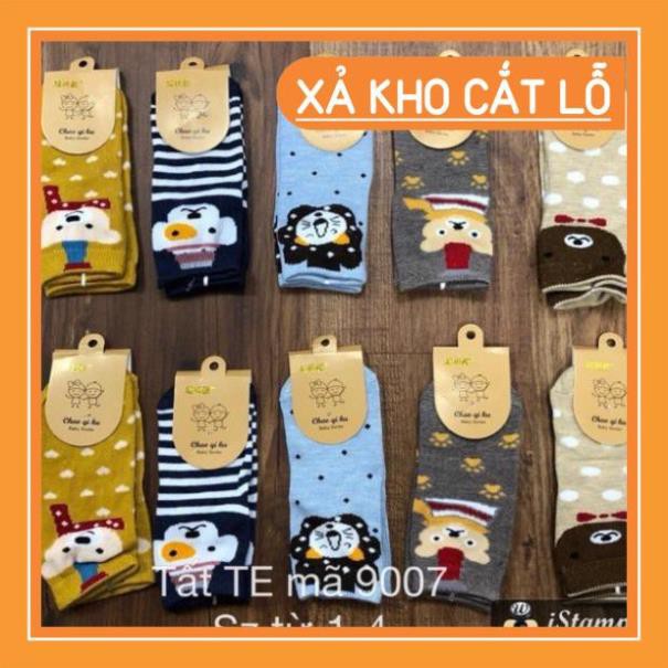 Set 10 đôi tất cổ cao hình con vật đáng yêu có size cho bé 1-13 tuổi mã 9007 - Video+ảnh thật