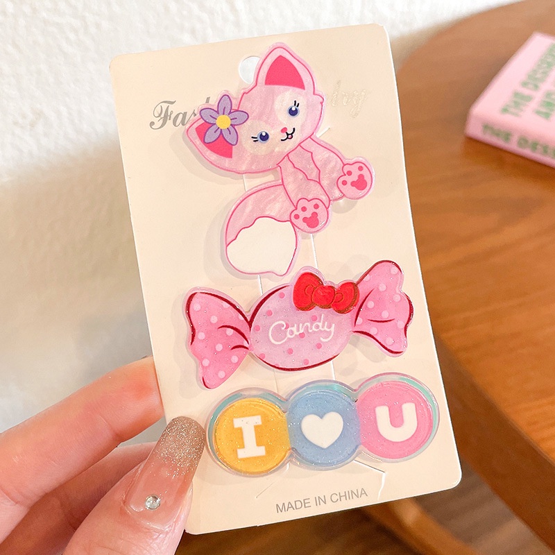 [SET 3]Kẹp tóc nhiều hoạt hình nhiều kiểu dễ thương cho bé S3K