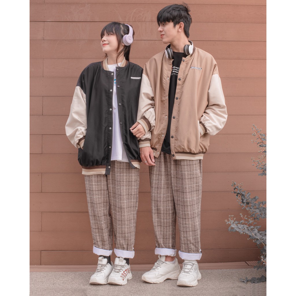 Áo Khoác Bomber Unisex WAS Vải Dù Trượt Nước Form Rộng - Tuni Store