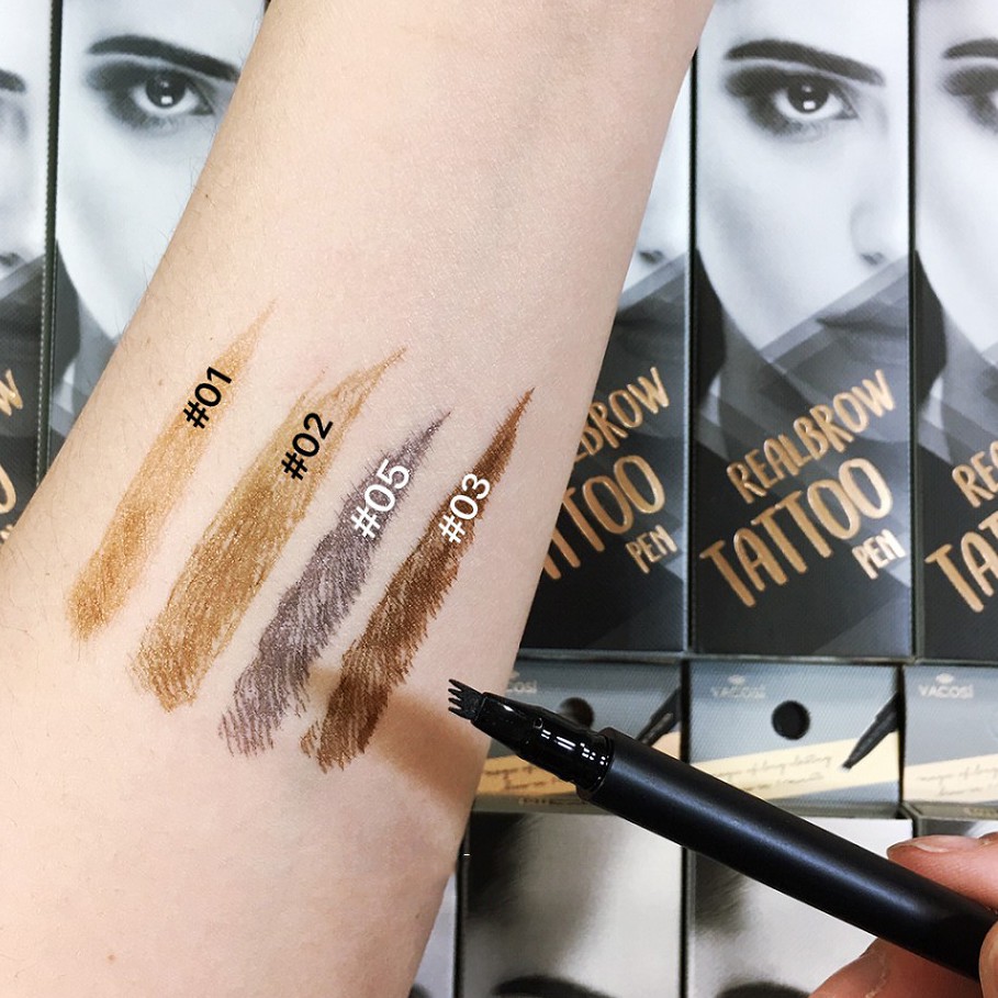 Bút nước phẩy sợi chân mày Vacosi Realbrow Tattoo | BigBuy360 - bigbuy360.vn