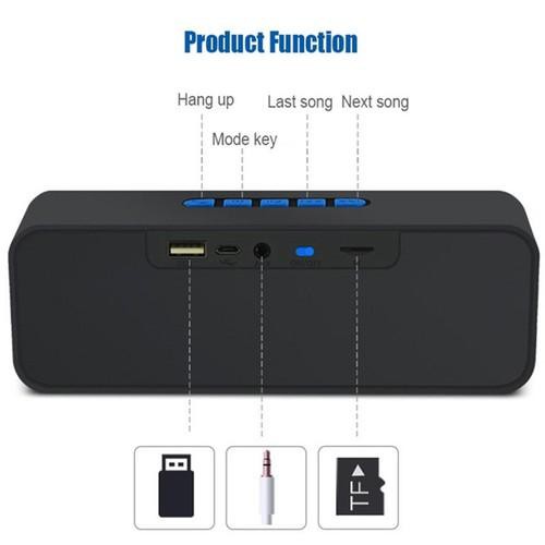 Loa bluetooth 211 có khe cắm thẻ và usb