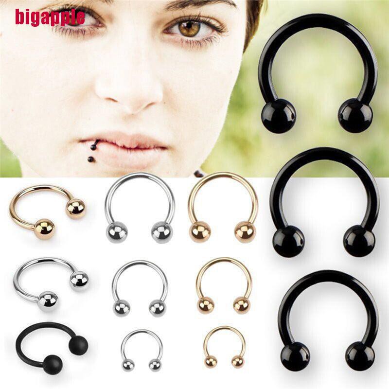 Set 10 Khuyên Mũi / Môi / Tai Bằng Thép Không Gỉ Cá Tính