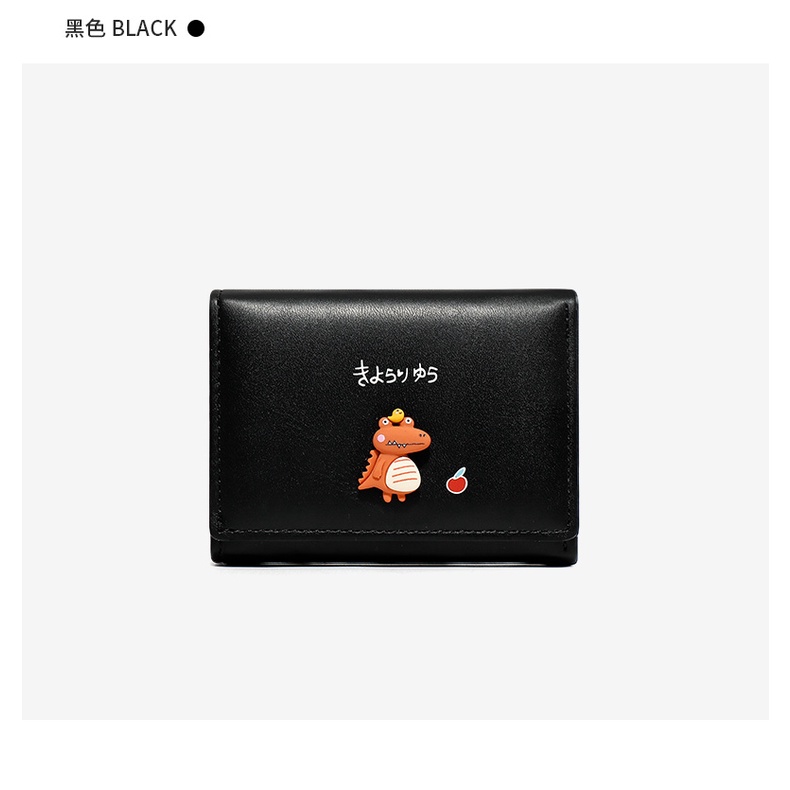 Ví nữ mini cute cầm tay nhỏ gọn đẹp , bóp nữ mini gắn hình khủng long vn016