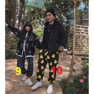Quần dài hoa thú mỏ vịt Perry, chất thun mịn, co dãn, mặc mát