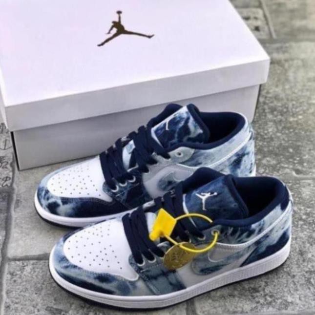 [MIỄN PHÍ SHIP] Giầy Thể Thao Air Jordan Low denim jeans màu xanh da bò