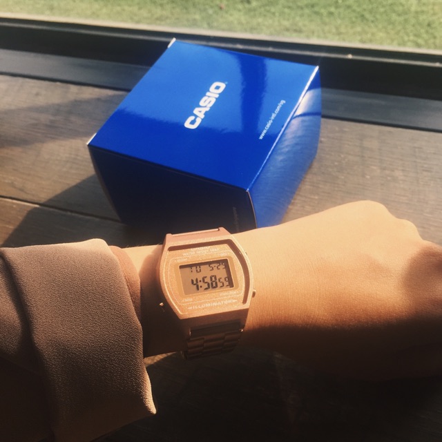 ⌚️Đồng hồ casio B640 B650 rose gold unisex CHÍNH HÃNG⌚️CÓ ẢNH THẬT VÀ VIDEO SHOP CHỤP⌚️