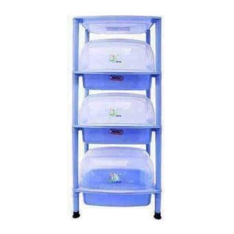 Kệ úp chén đĩa 3 tầng chống bụi chống khuẩn nhựa Việt Nhật VNH-004 (Kích thước 34 *47.7 *82) KỆ NẮP