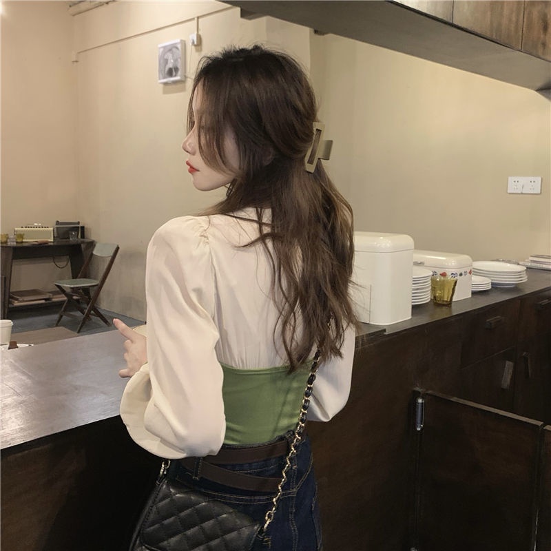 Áo Sơ Mi Dệt Kim Mỏng Phong Cách Hàn Quốc Ngọt Ngào Mới Cho Nữ NZ-CS-34